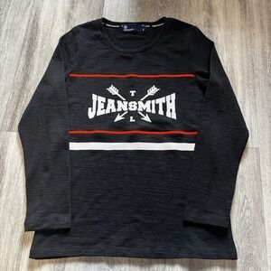 Retro Y2K Jeansmith Black Longsleeve Size Small Jean Smith Black Crewneck